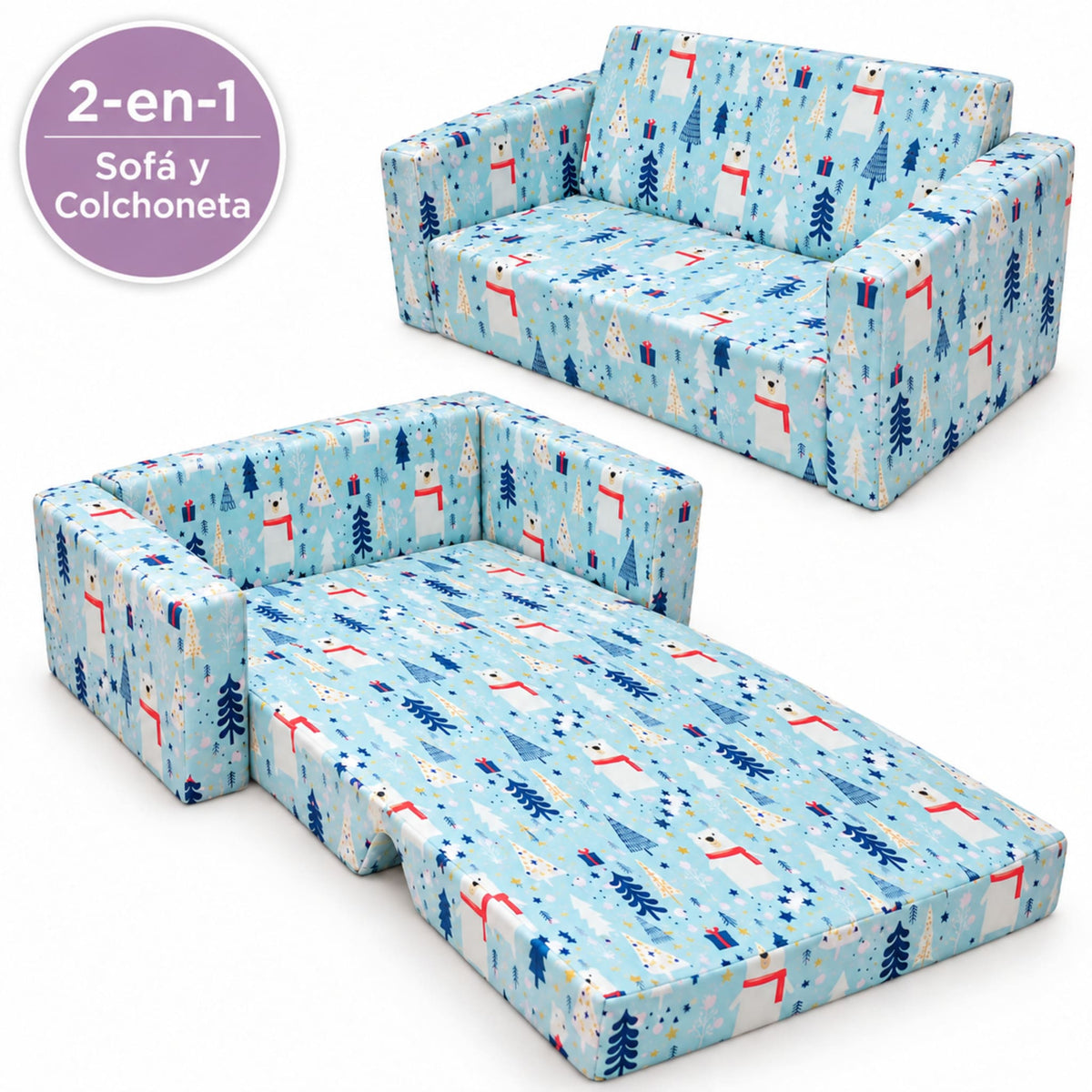 Sofá infantil plegable