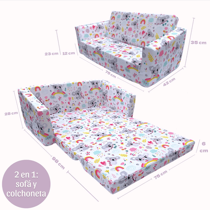 Sofá infantil plegable