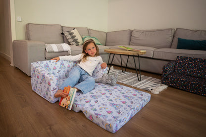 Children's Mini Sofa 2-In-1 Unicorn Sparkle