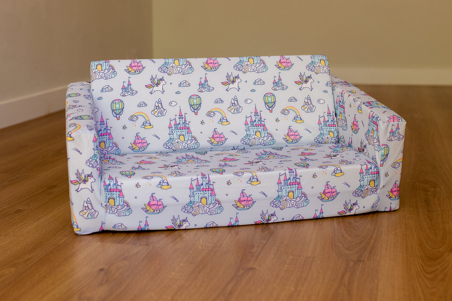 Children's Mini Sofa 2-In-1 Unicorn Sparkle