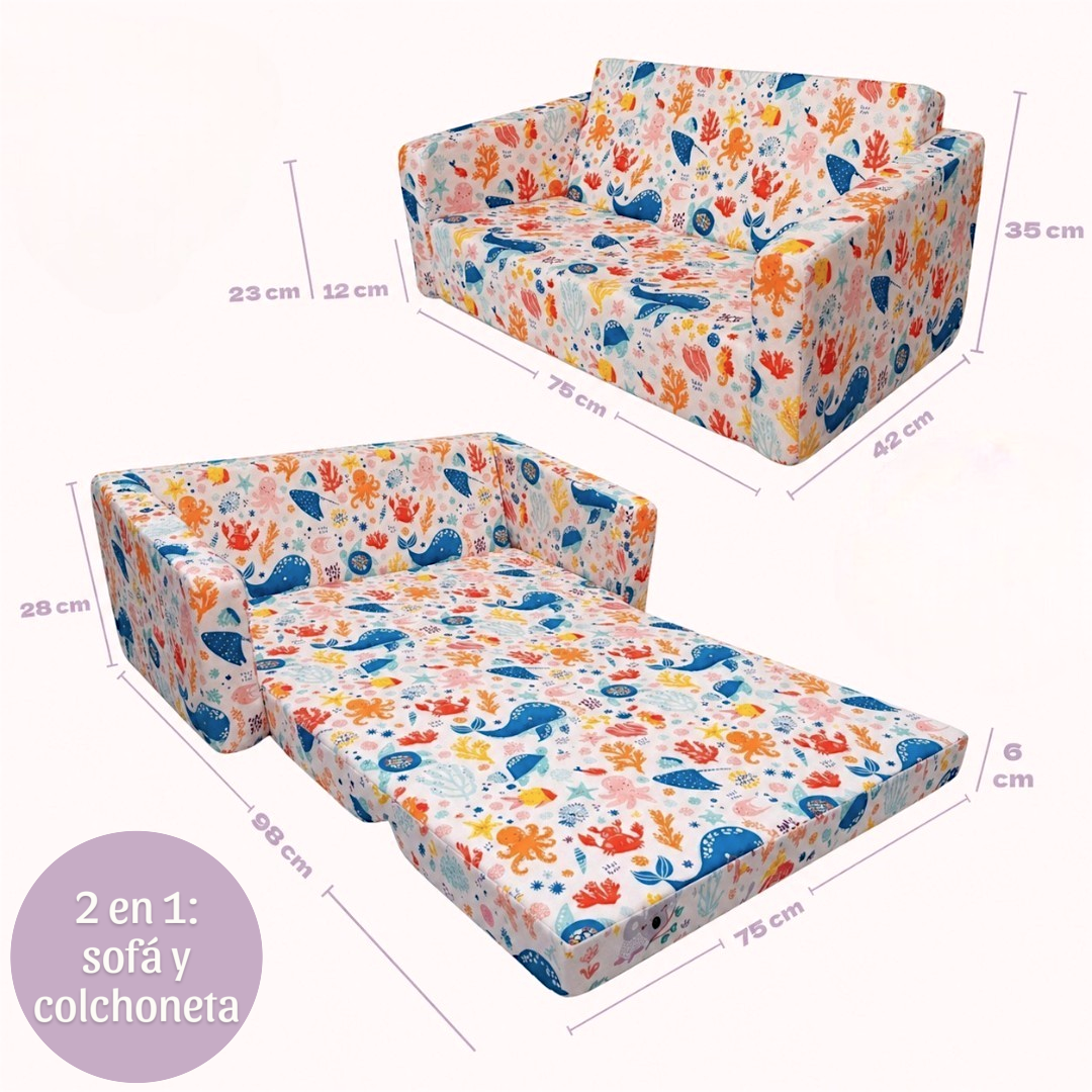 Sofá infantil plegable